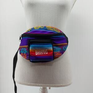 Bahamas Fanny Pack Multicolored One Size Hippy Vacation Bag Guatemala Style
